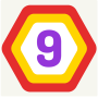 UP 9 - Hexa Puzzle! Merge Numbers pentru a obține 9